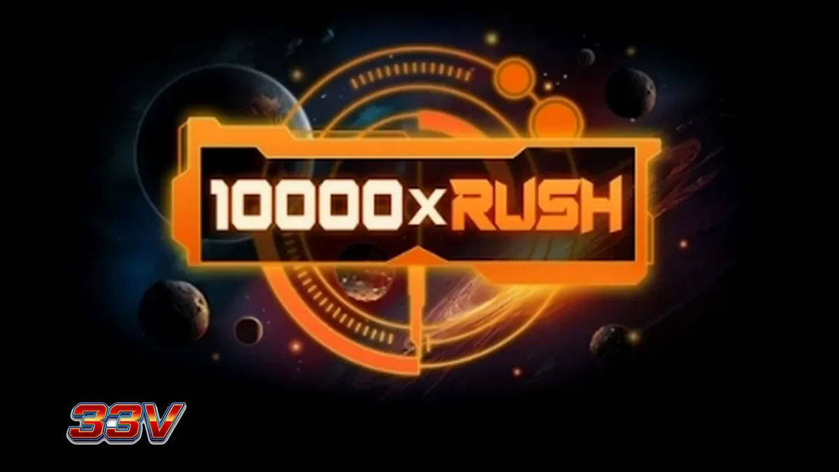 Tampilan antarmuka slot 10000 x Rush dari Platipus